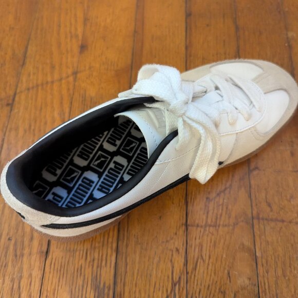 PUMA | Palermo Leather Sneaker - Moda White / Black - Women's 7.5 - Like New - Picture 6 of 6